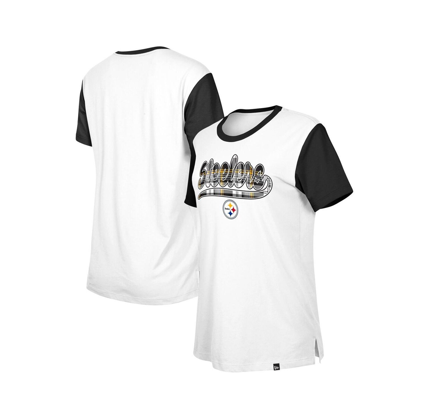 Women's White/Black Pittsburgh Steelers 3rd Down T-Shirt