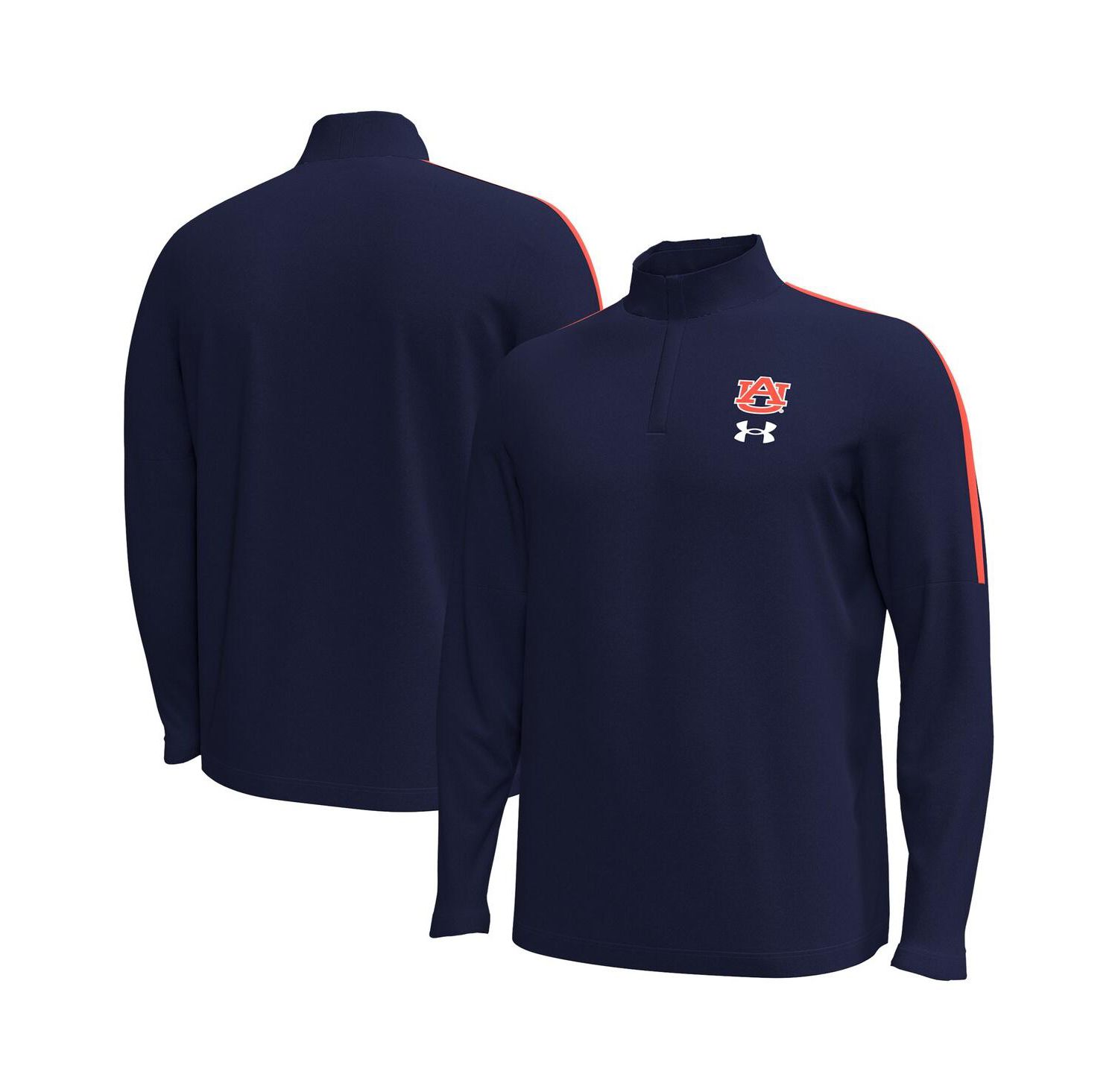 Men's Navy Auburn Tigers Playoff Performance Quarter-Zip Sweatshirt