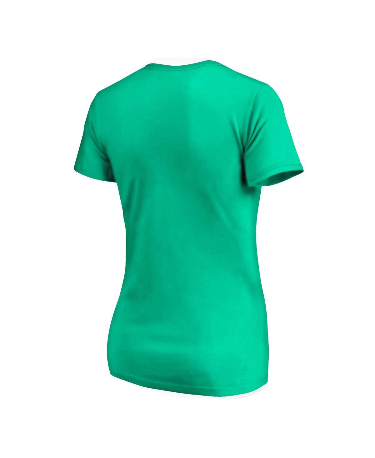 Image One Women's Green Miami Hurricanes Repeat Slogan Boyfriend T-shirt In Green