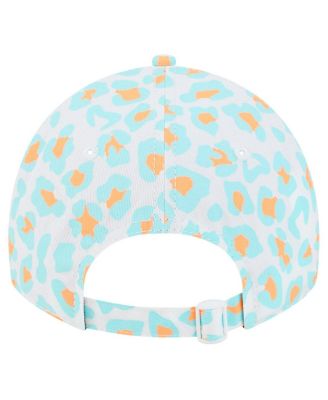 Girls Toddler White Miami Dolphins Active Leopard 9TWENTY Adjustable Hat