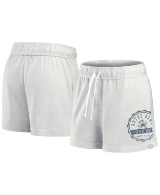 Fanatics - Women's Oatmeal Notre Dame Fighting Irish Win Badge Shorts