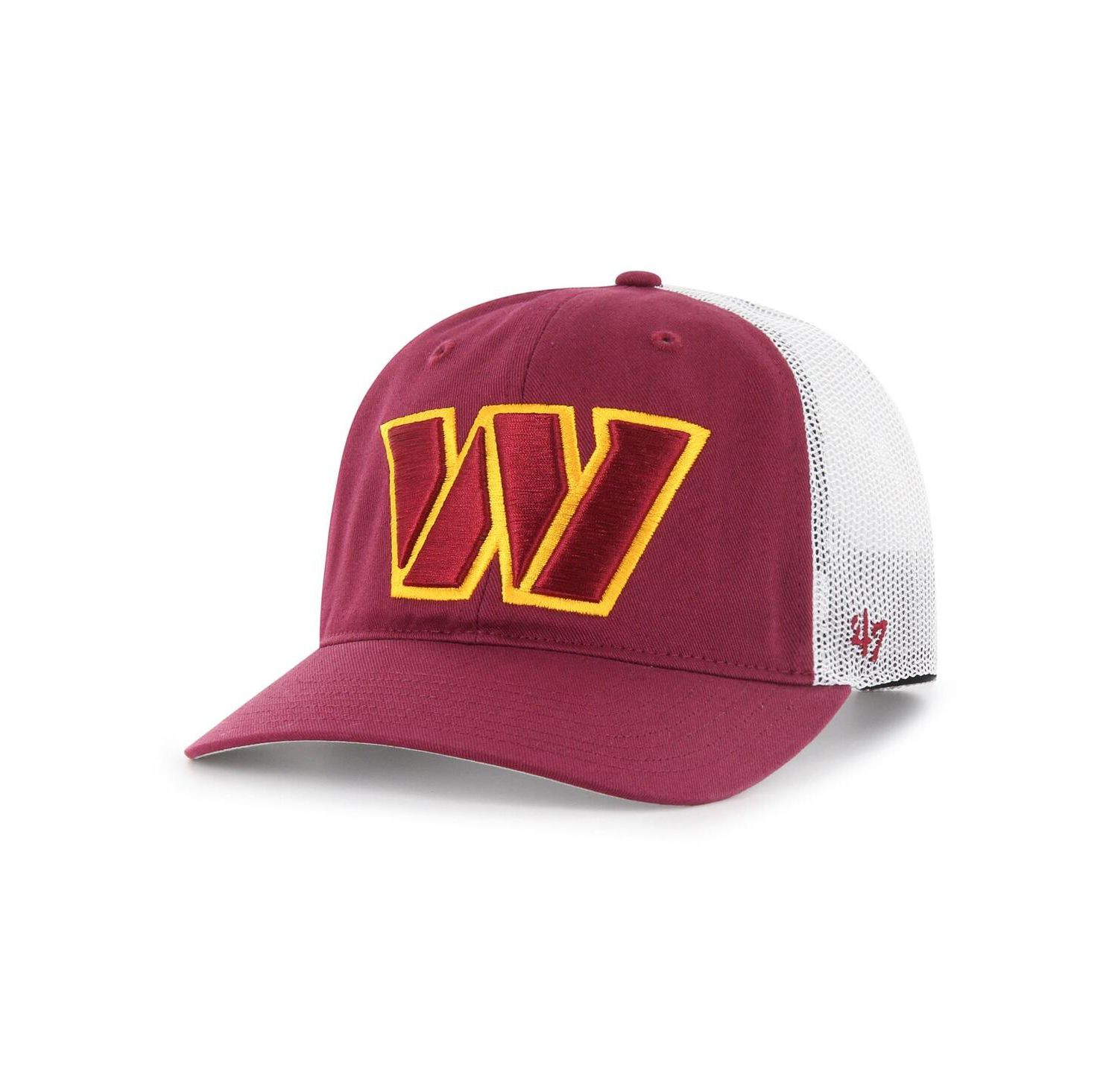 Men's Burgundy Washington Commanders Unstructured Trucker Adjustable Hat