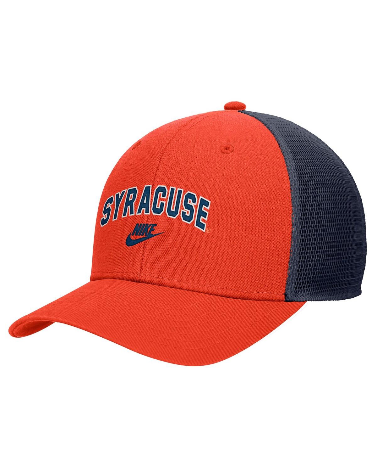 Nike Men's Orange Syracuse Orange Vintage Arch Rise Performance Trucker Adjustable Hat In Orange