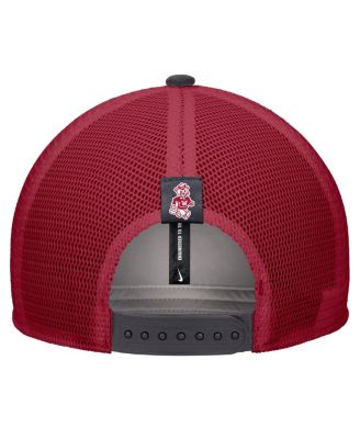 Men's Gray Washington State Cougars Vintage Arch Rise Performance Trucker Adjustable Hat