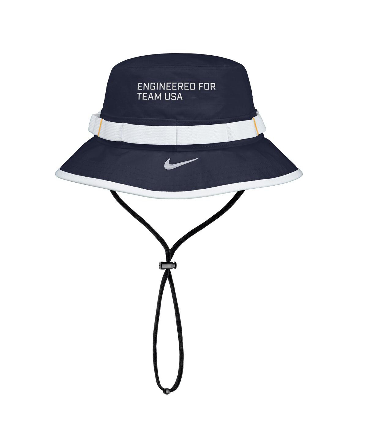 Nike Men's Navy Team Usa Apex Sideline On-field Dri-fit Boonie Bucket Hat In Blue