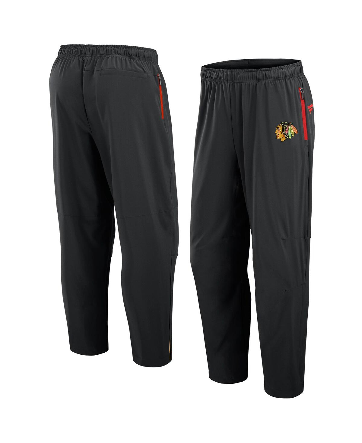 Fanatics Men's Black Chicago Blackhawks Authentic Pro Rink Pants In Black