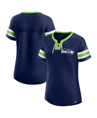 Fanatics - Women's&nbsp;College Navy Seattle Seahawks Lace-Up Bling T-Shirt