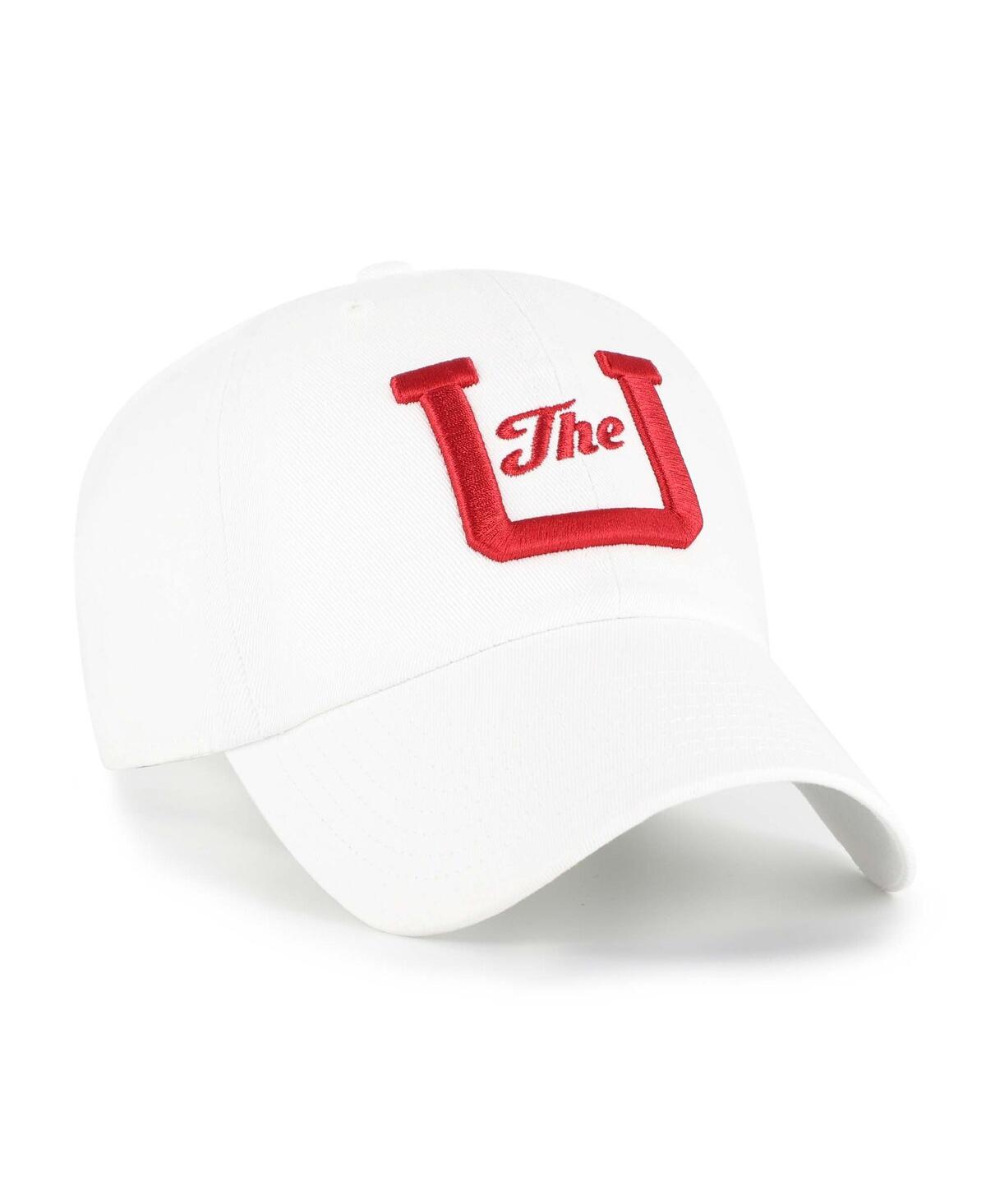 47 Brand Men's White Utah Utes Vault Clean Up Adjustable Hat In White