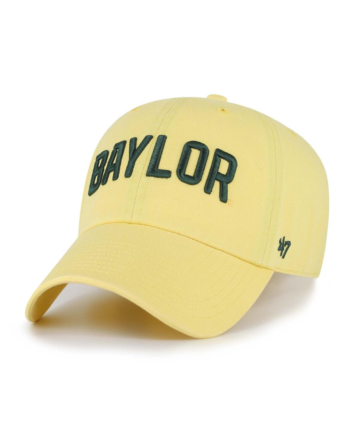 47 Brand Men's Maize Baylor Bears Clean Up Adjustable Hat In Yellow