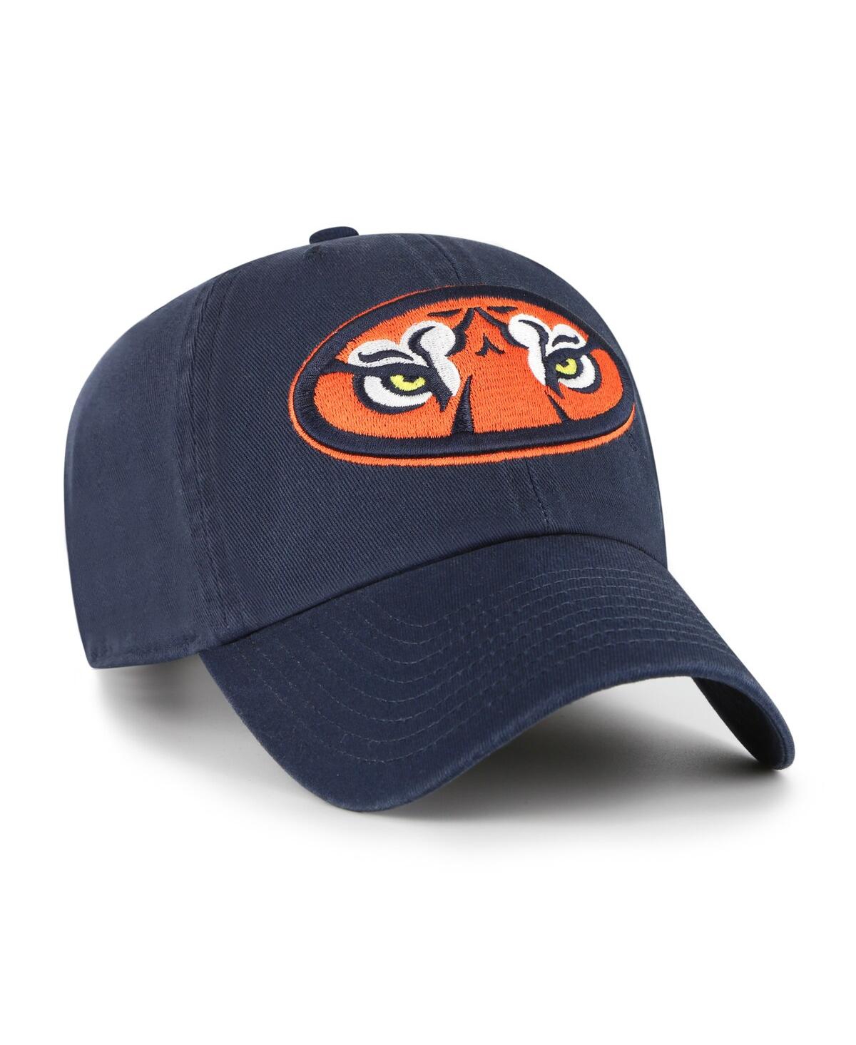 47 Brand Men's Navy Auburn Tigers Clean Up Adjustable Hat In Blue