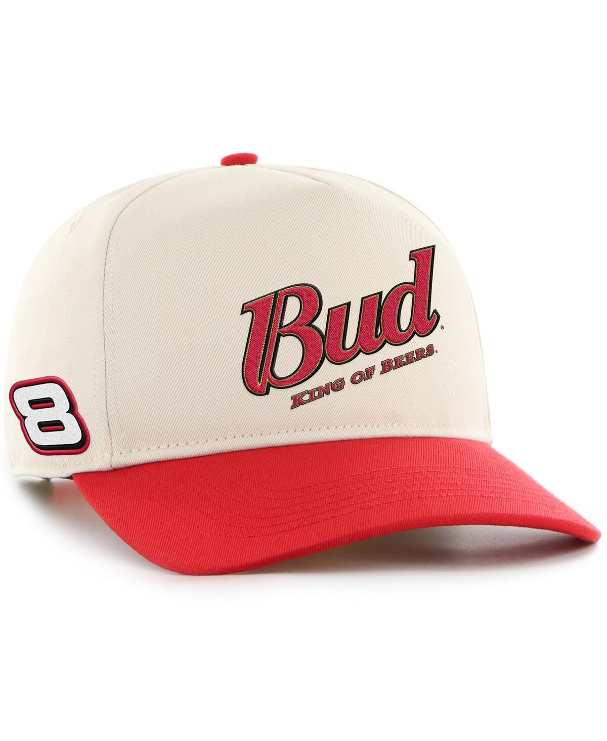 47 Brand Men's Natural/red Dale Earnhardt Jr. Budweiser Hitch Adjustable Hat