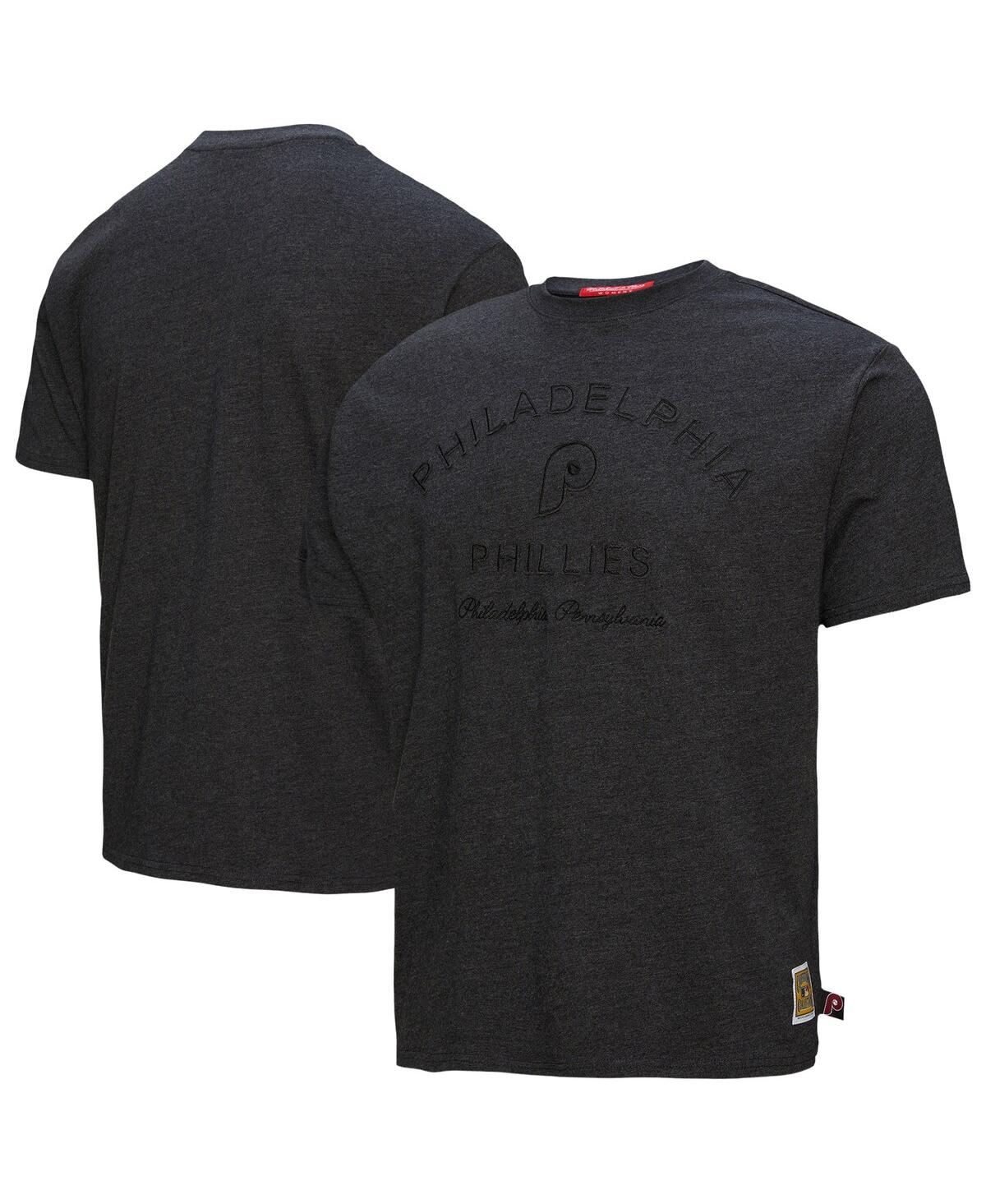 Mitchell & Ness Women's Black Philadelphia Phillies Boyfriend T-shirt In Black