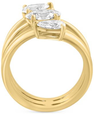 EFFY&reg; Lab Grown Diamond Mixed Cut Coil Ring (2 ct. t.w.) in 14k Gold