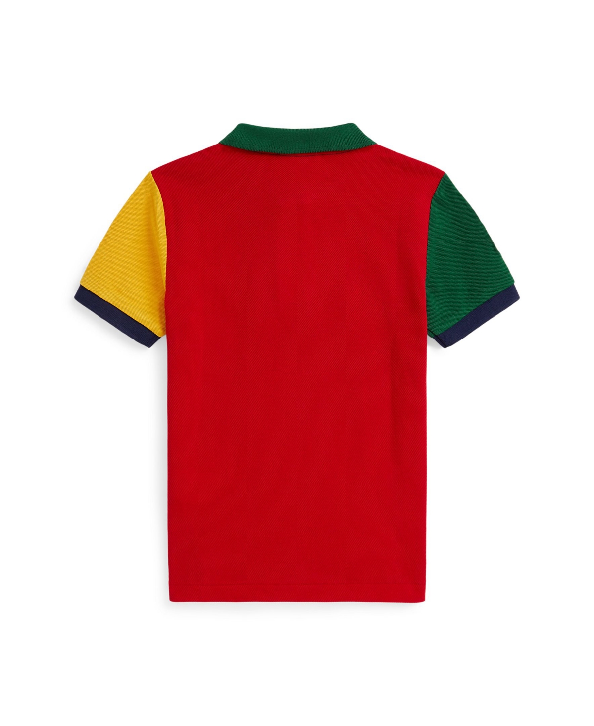 Polo Ralph Lauren Big Boys Big Pony Color Blocked Mesh Polo Shirt In Multi