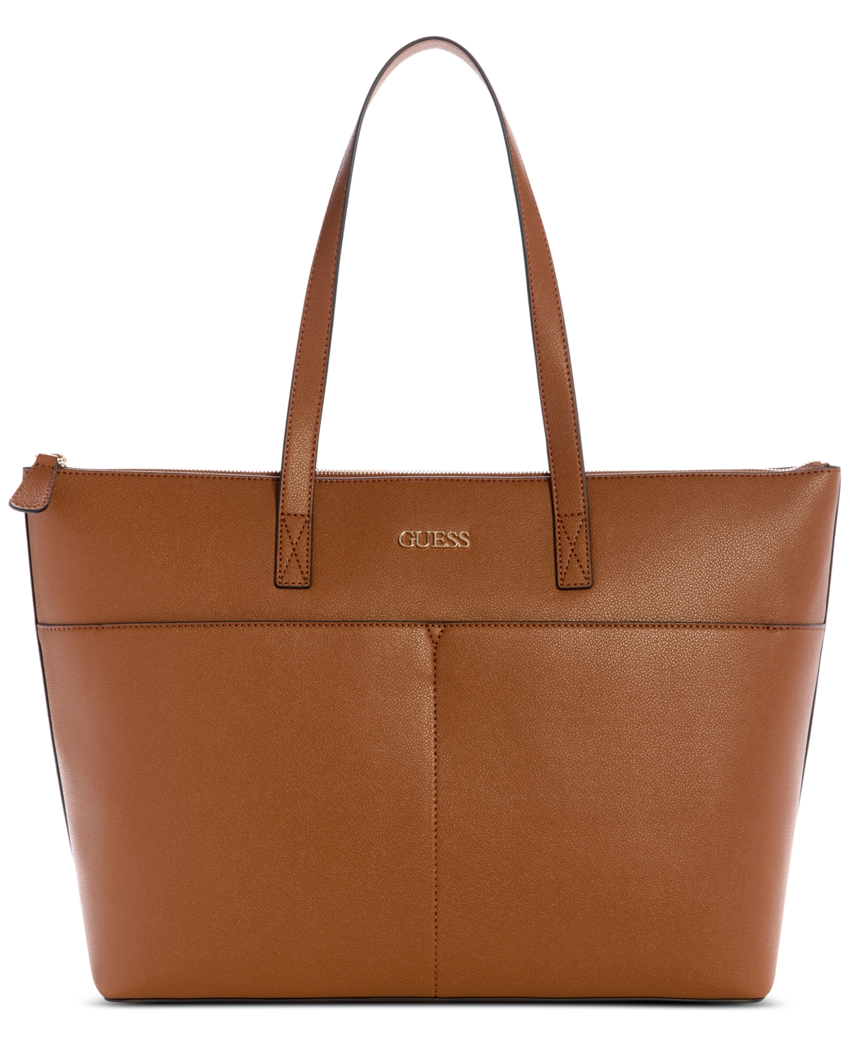 Guess Azulena Extra-large Tote Bag In Brown