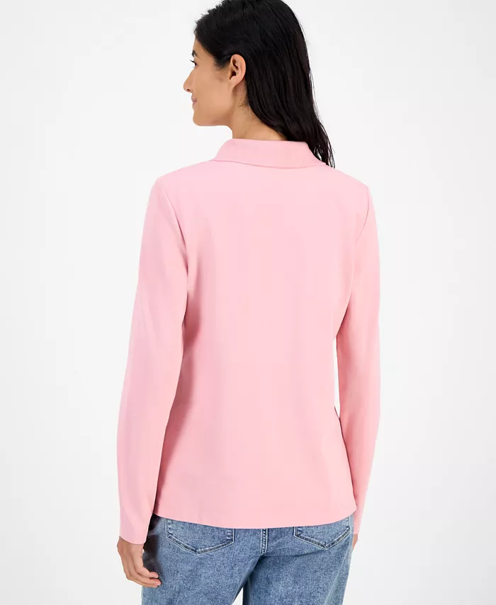 Jeans Women's Long Sleeve Polo Shirt - thumbnail 10