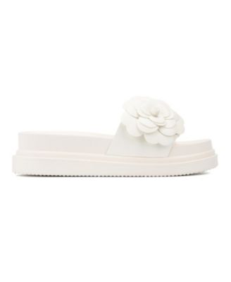Camellia Flower Women's Slides