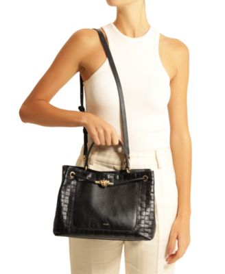 Delphine Large Leather Shopping Bag