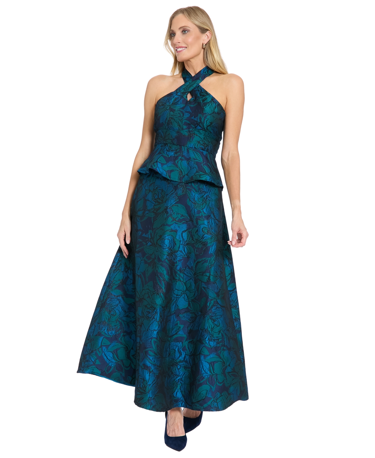 Muse Women'sâ Brocade Midi Skirt In Blue