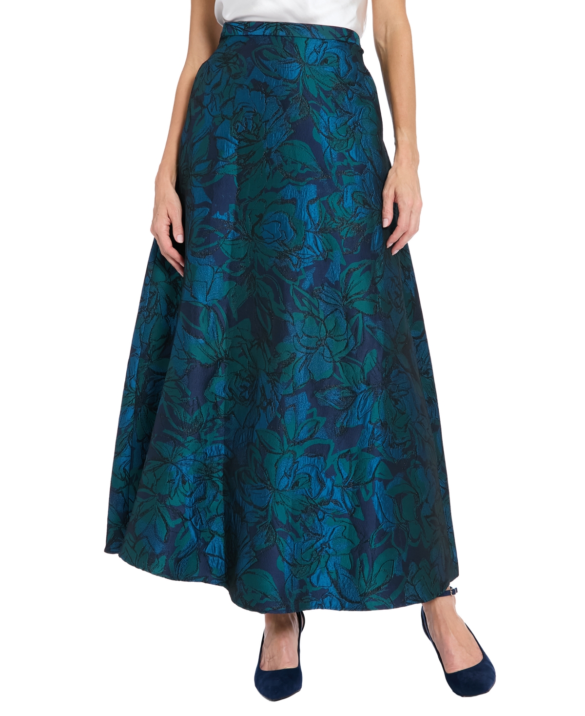 Muse Women'sâ Brocade Midi Skirt In Blue