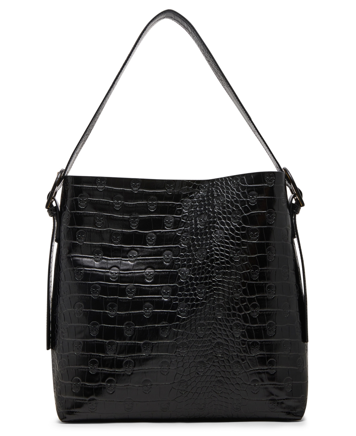 Betsey Johnson Headquarters Bucket Shoulder Bag In Black