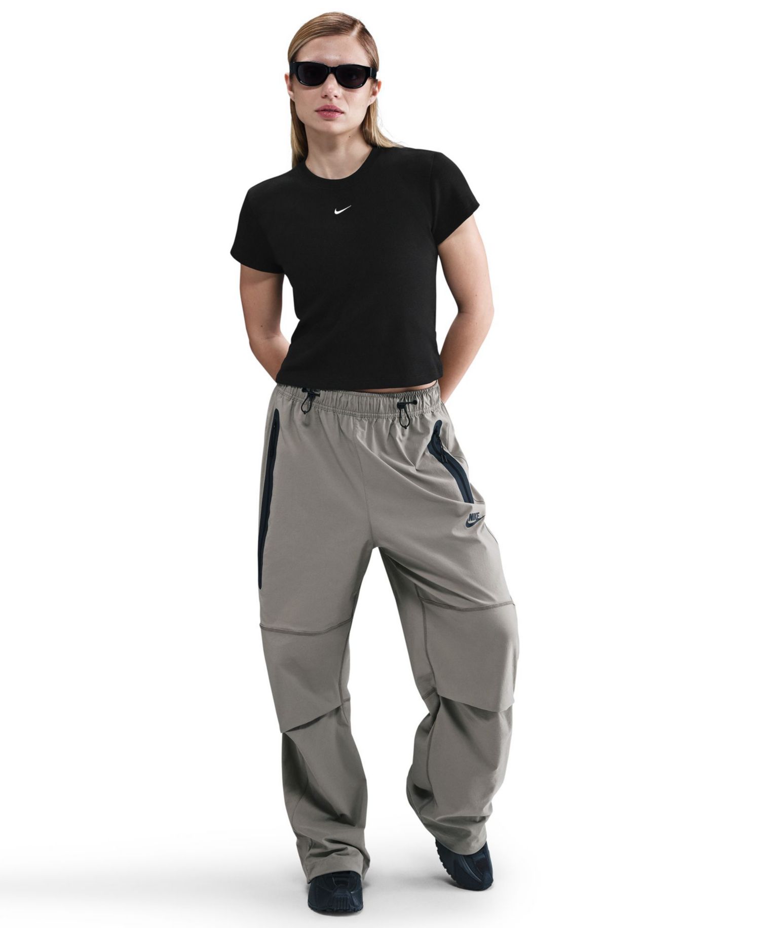 Women's Sportswear Tight Ribbed Short-Sleeve T-Shirt