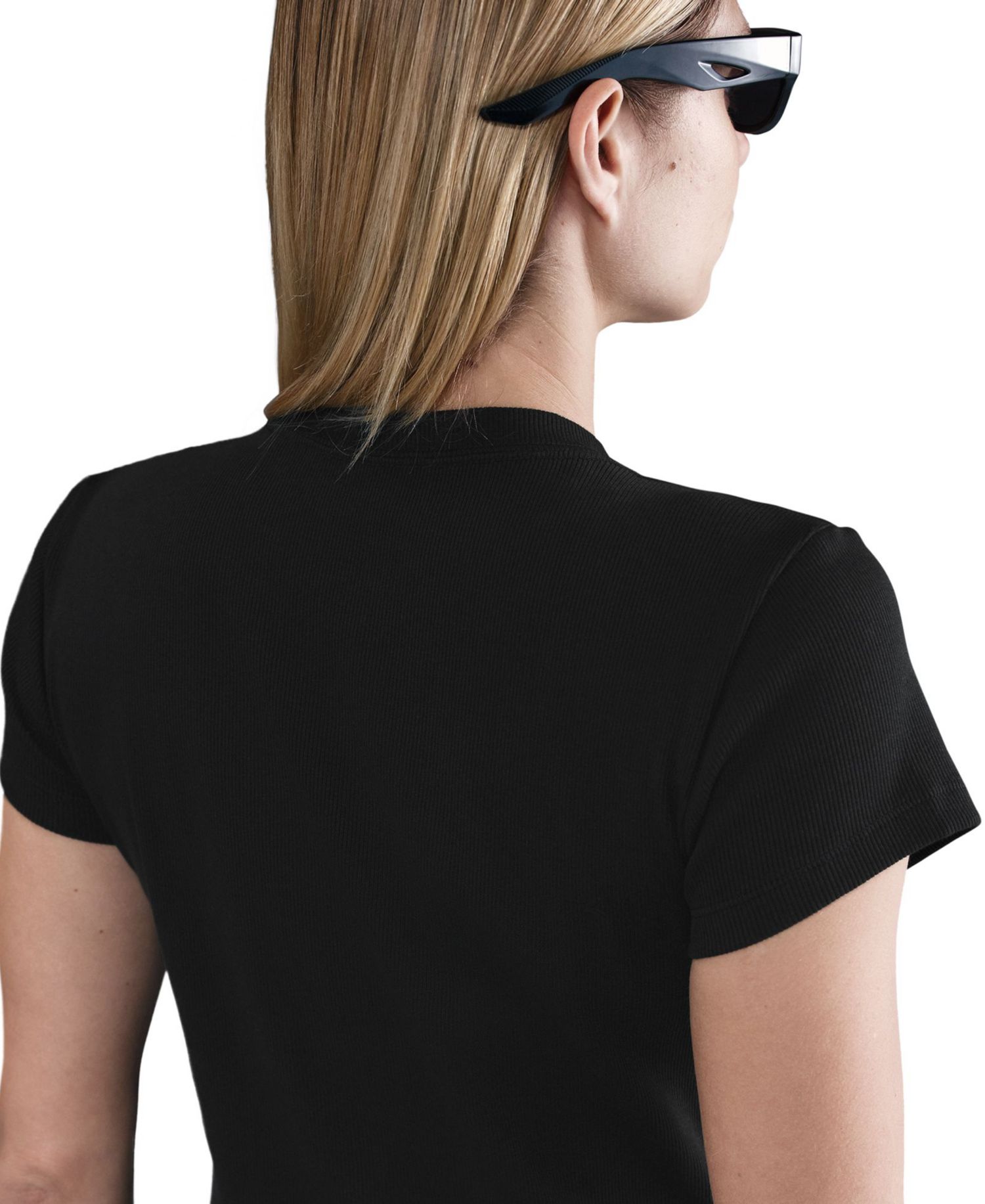 Women's Sportswear Tight Ribbed Short-Sleeve T-Shirt