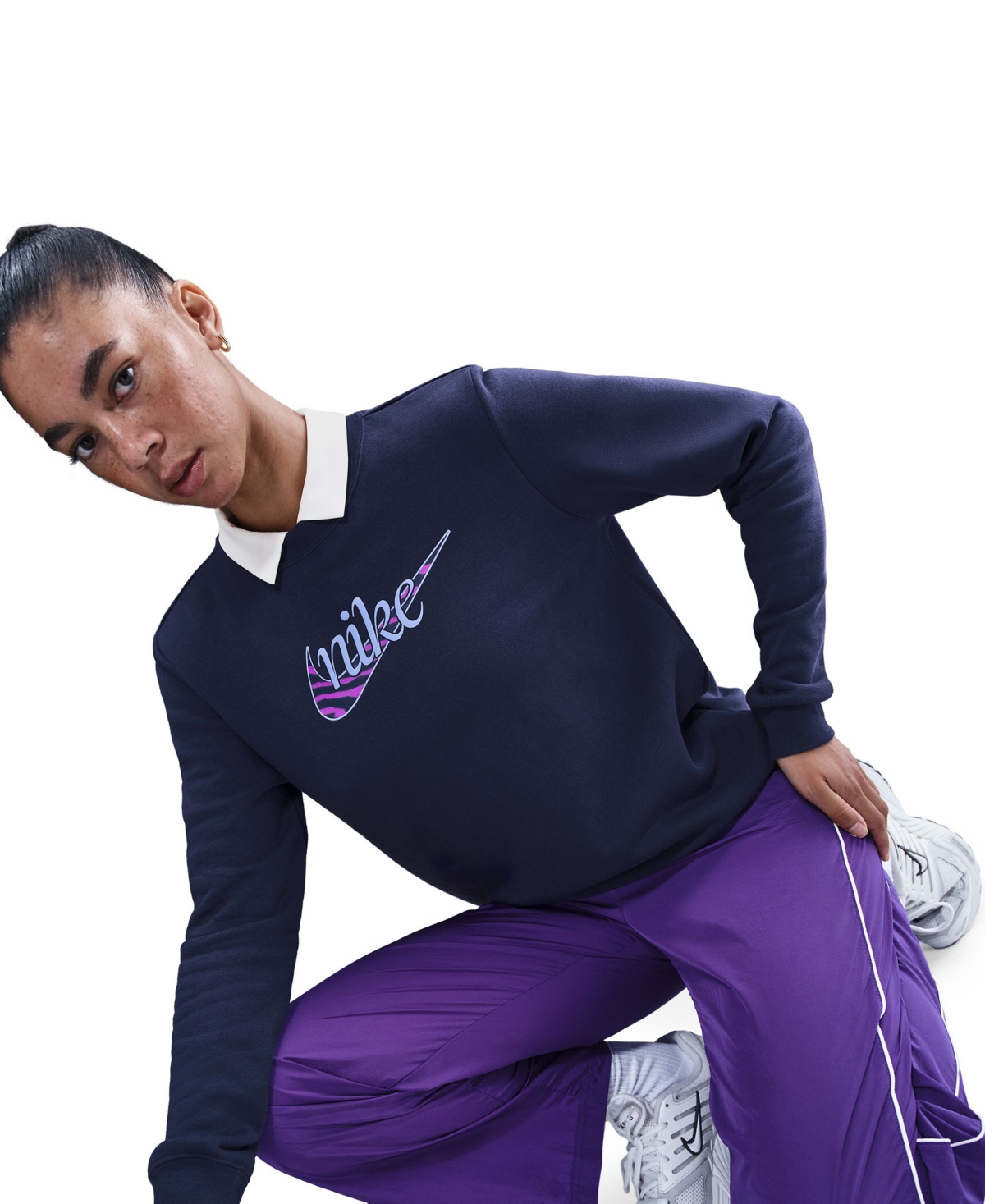 Nike Sportswear Women's Club Fleece Crewneck Sweatshirt In Blue