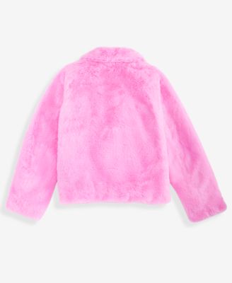 Girls' 4-8 Spread Collar Long-Sleeve Jacket