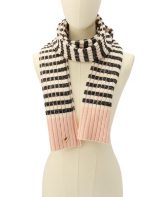 Striped Ribbed Scarf