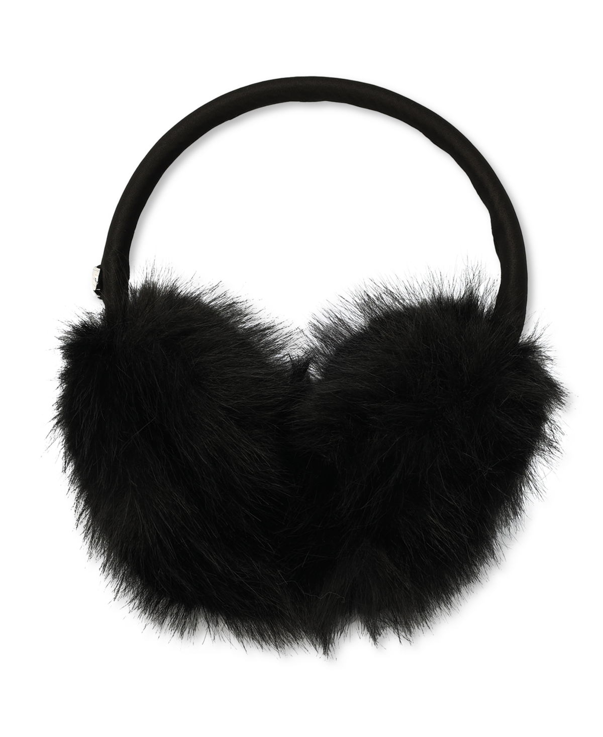 Kate Spade Oversized Faux-fur Earmuffs In Black