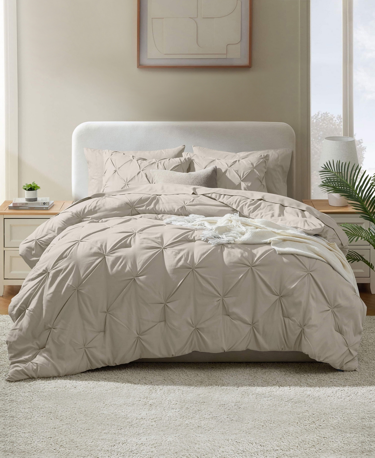 Nestl Luxury Soft Pinch Pleat 7-Pc. Comforter Set