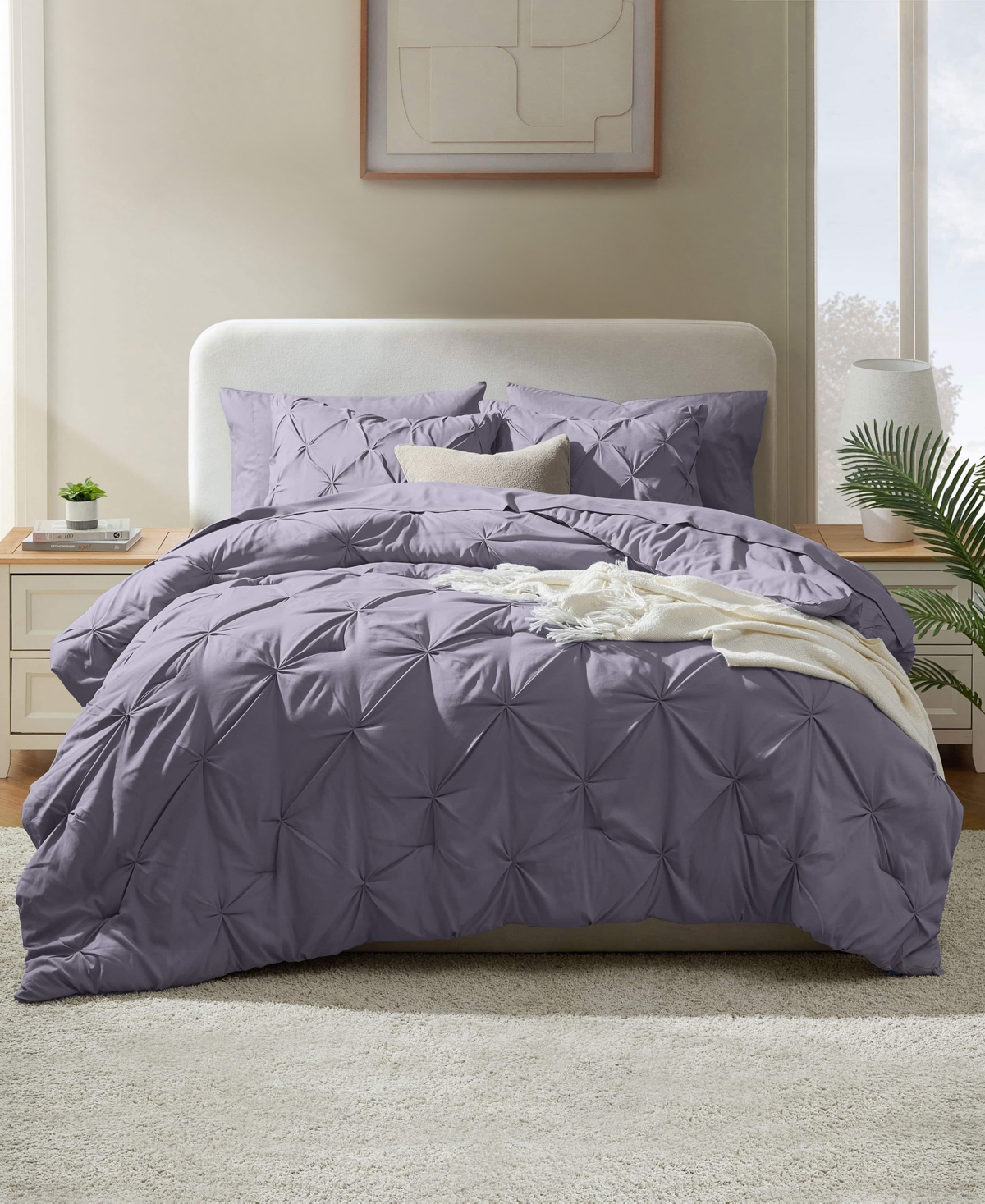 Nestl Luxury Soft Pinch Pleat 7-pc. Comforter Set, Queen