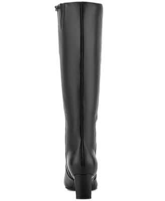 Women's Mabel Wide-Calf Leather Dress Boots