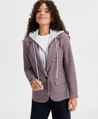 Liverpool Los Angeles - Women's Boyfriend-Fit Layered-Look Blazer