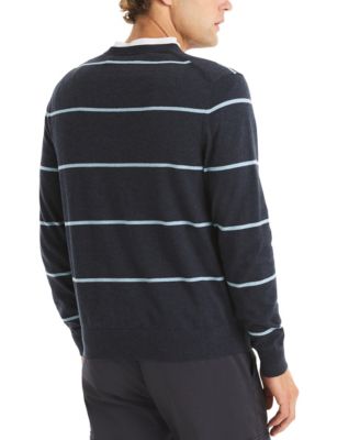 Men's Performance Striped Crewneck Sweater