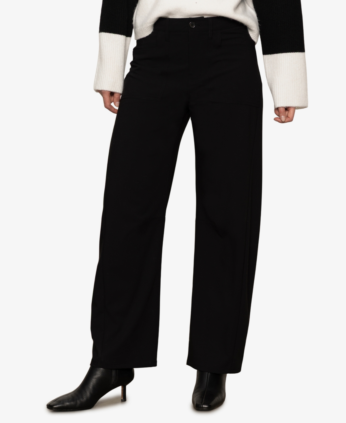 Sanctuary Women's Charter Gab Barrel Pants In Black