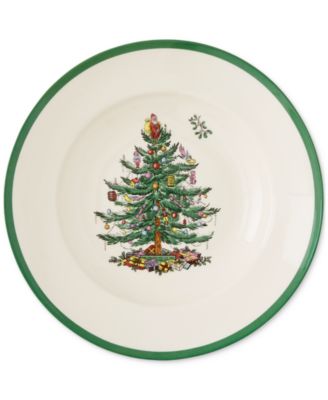Christmas Tree Soup Plates, Set of 4