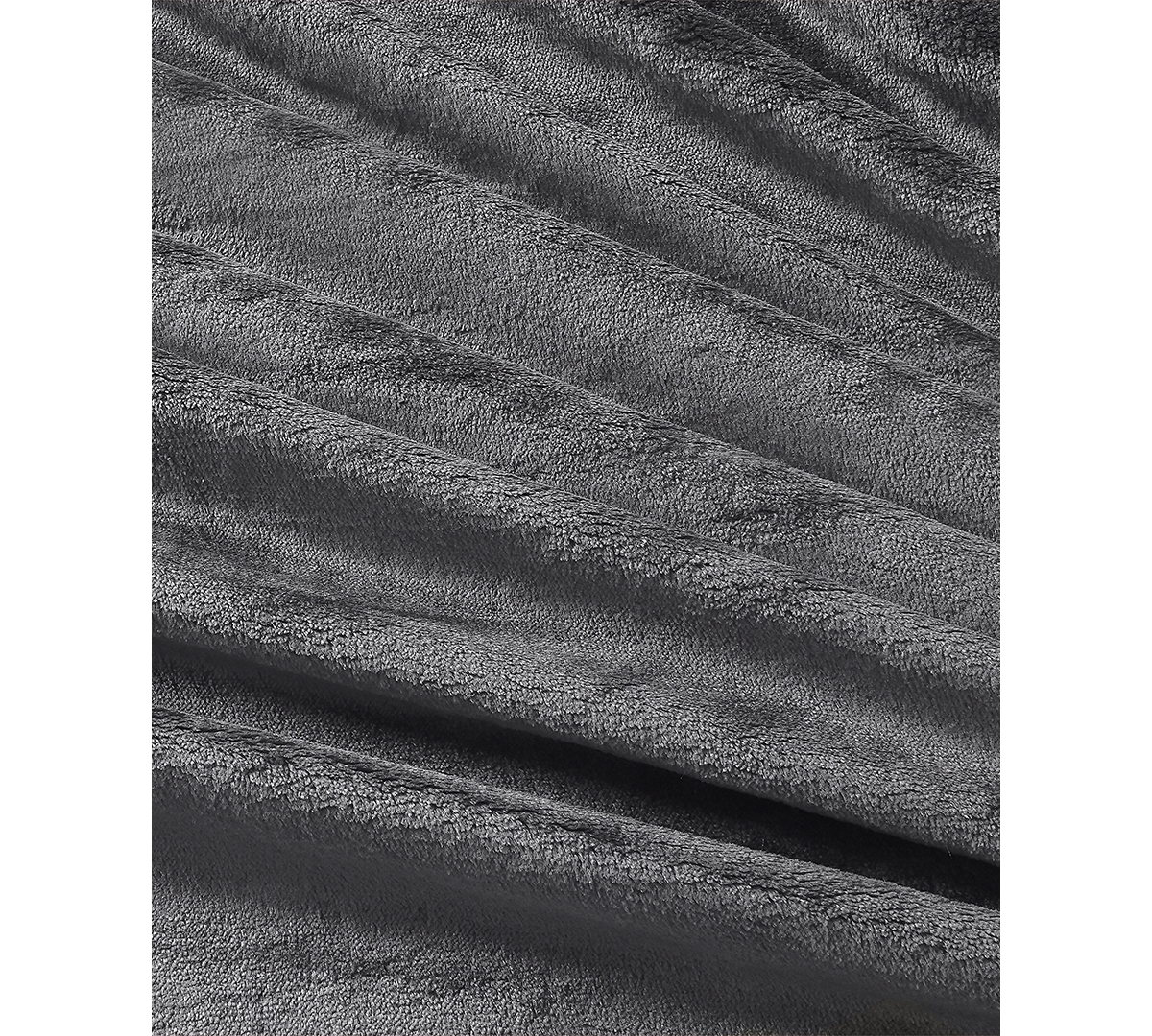 Chalet Decor Velvety Soft Plush Blanket, Twin In Gray