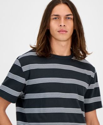 Men's Brett Short-Sleeve Cotton Striped T-Shirt, Macy's Exclusive 