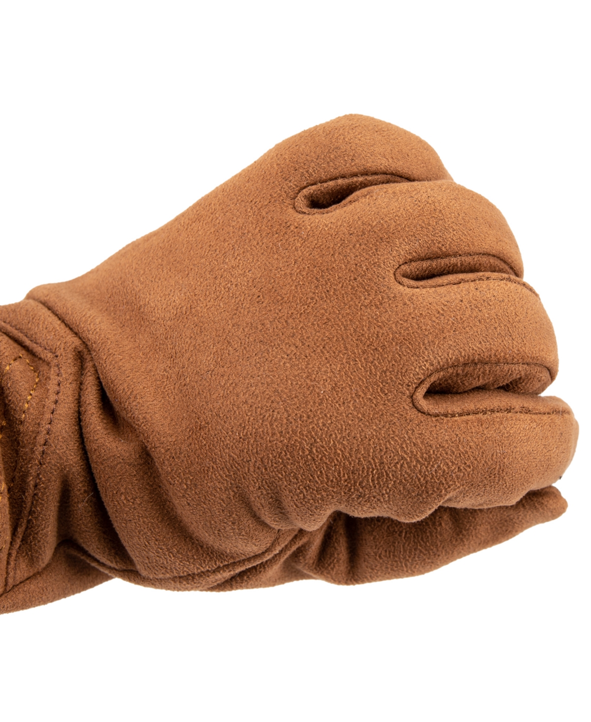 Isotoner Signature Women's Stretch Microsuede Gloves With Smardri And Smartouch In Brown