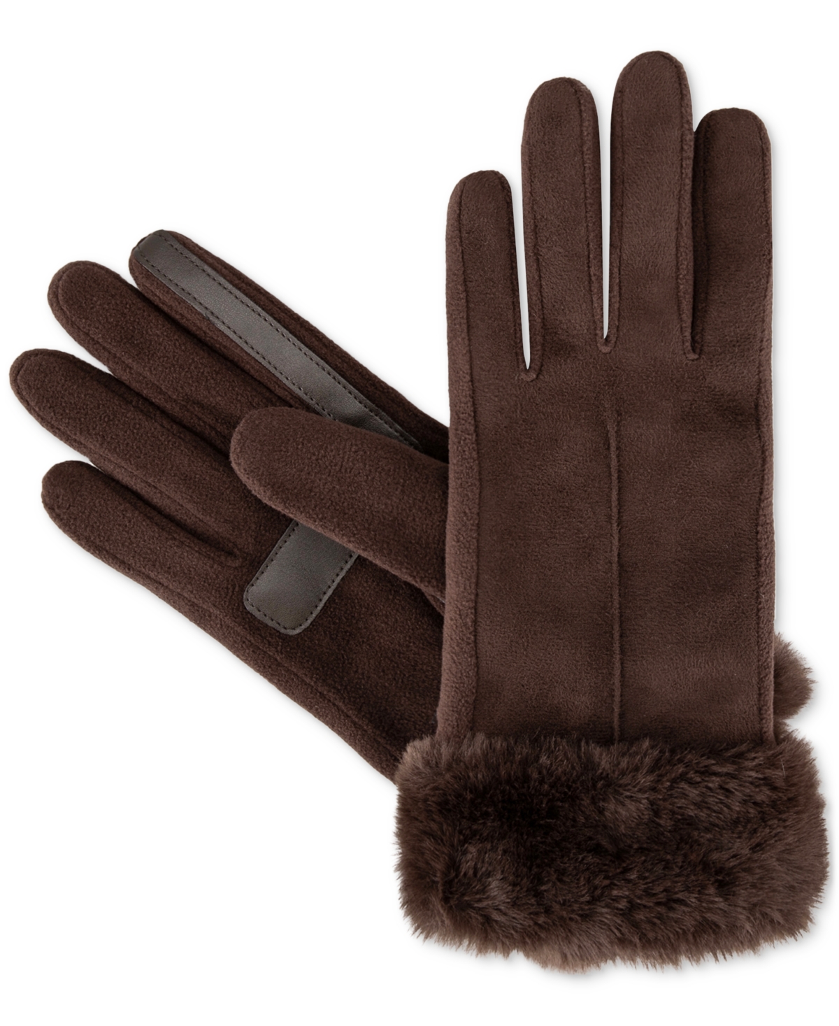 Isotoner Signature Women's Mya smartDRI Faux-Fur Cuff Gloves