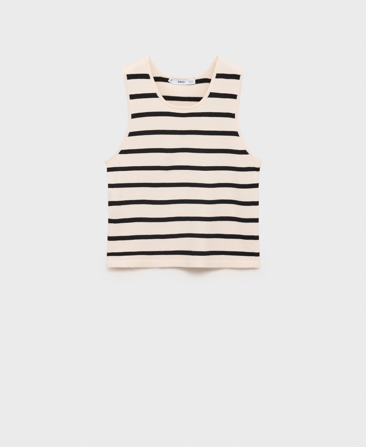Mango Stripe Knit Crop Tank In Multi