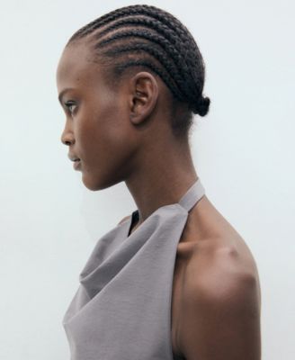 Women's Open-Back Draped Top