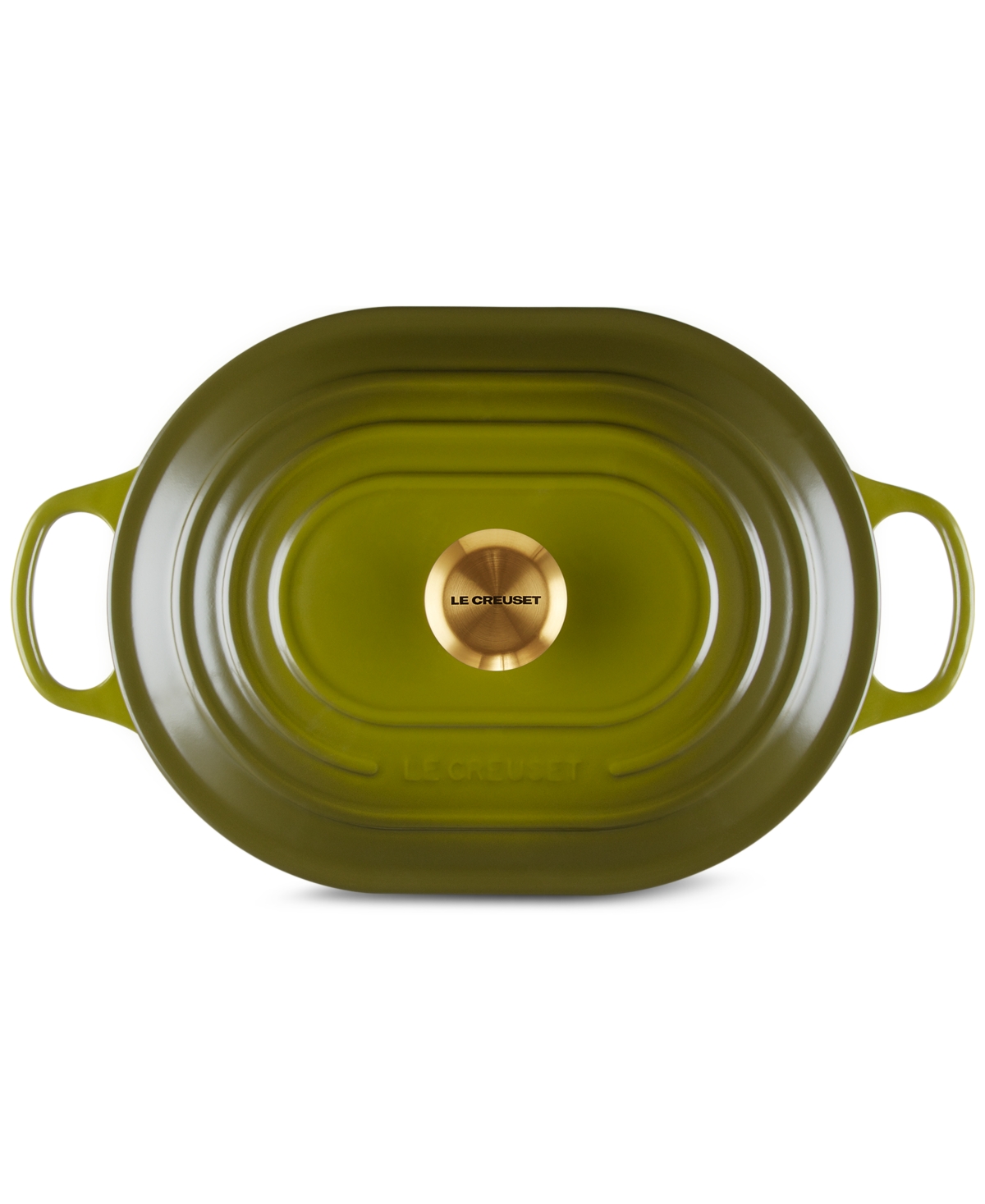 Le Creuset Enameled Cast Iron Signature 3.75-quart Oblong Dutch Oven With Lid In Green