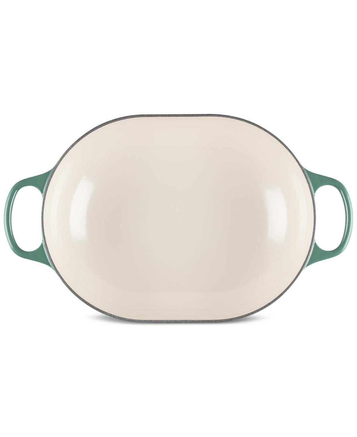 Le Creuset Enameled Cast Iron Signature 3.75-quart Oblong Dutch Oven With Lid In Green