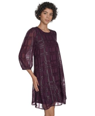 Women's Crew Neck Shift Dress