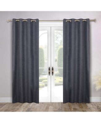 Nyan 100% Blackout Machine Washable Curtains, Set of 2 Panels, 52 X 84