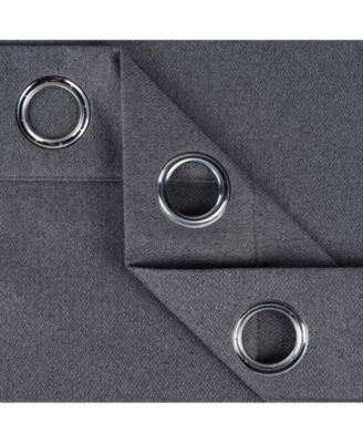 Nyan 100% Blackout Machine Washable Curtains, Set of 2 Panels, 52 X 63