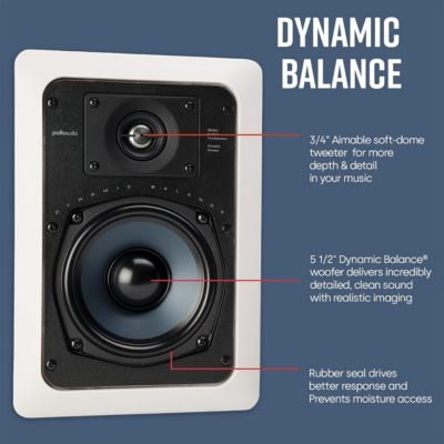 RC55i 2 Way In Wall Speakers - 4 Pack (White)